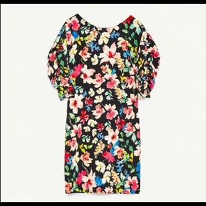 NWOT Zara floral dress M